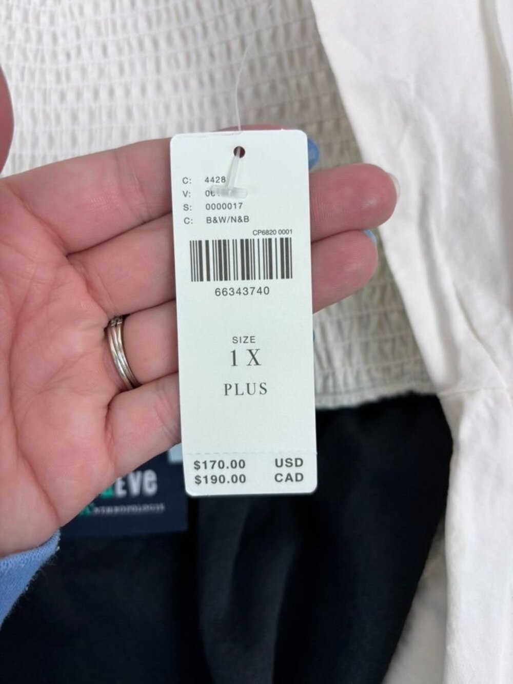 Maeve Anthropologie women's plus 1X black ivory bow colorblock shift mini dress - Picture 9 of 10